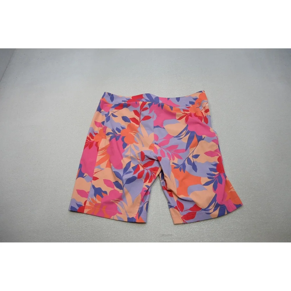 Columbia Board Shorts Mens XL Pink Floral Tropical Lace Up Swim Trunks Excellent